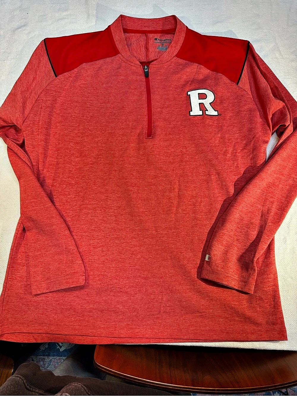 Champion Rutgers Red Quarter-Zip Pullover XL Like New